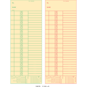 1907R Time Cards (Pack of 1000's)