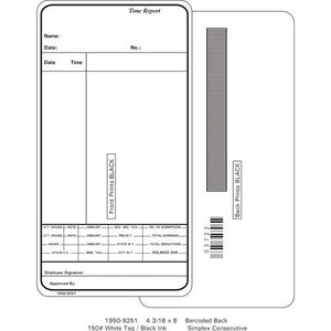 Simplex 1950-9251 Time Cards (Pack of 1000's)
