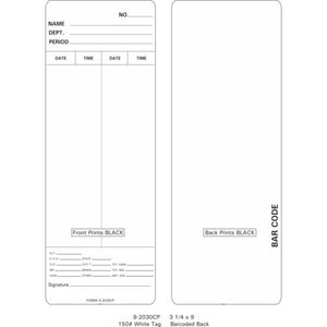 9-2030CP Time Cards (Pack of 1000's)
