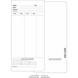 9-371-030CP Time Cards (Pack of 1000's)