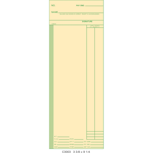 C3003 Time Cards (Pack of 1000's)