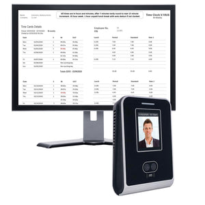 Time clock facial recognition Calculating clock Reliable Non-touch