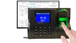 Time clock Fingerprint | Geotime 100 | Eliminates ‘buddy punching’. Accurate and Reliable, FREE Export to payroll. Live attendance Dashboards, No Subscriptions. 1 year warranty. 90 days FREE Support.