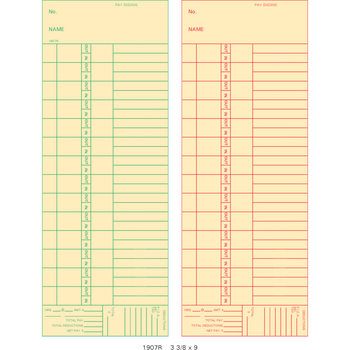 Time clock cards – Time Systems Inc