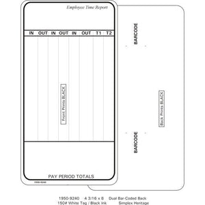Simplex 1950-9240 Time Cards (Pack of 1000's)