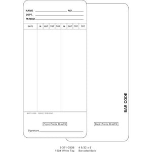 9-371-030B Time Cards (Pack of 1000's)