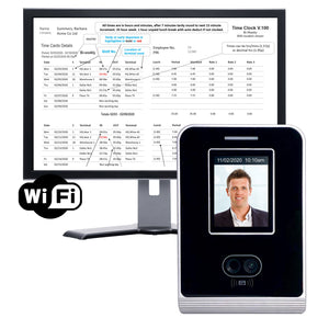 Time Clock | GeoFace 100 WIFI | Non-Contact Facial Recognition. Accurate and Reliable. FREE Live Attendance Dashboards, Payroll Export. 12 months Free Support. NO SUBSCRIPTIONS.