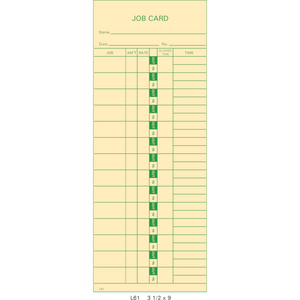 TOPS 1258 Time Cards (Pack of 1000's)
