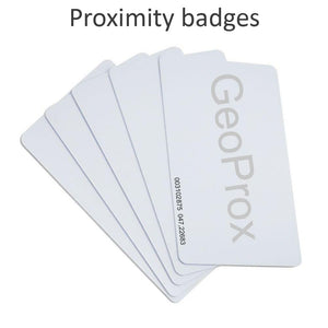 GeoProx 210NT Wifi | Proximity RFID badge time clock with software inc vacation, sickness and auto email time card feature | Non-Contact | NO SUBSCRIPTIONS. Warranty and FREE support for 1 year. 4 pay rates.